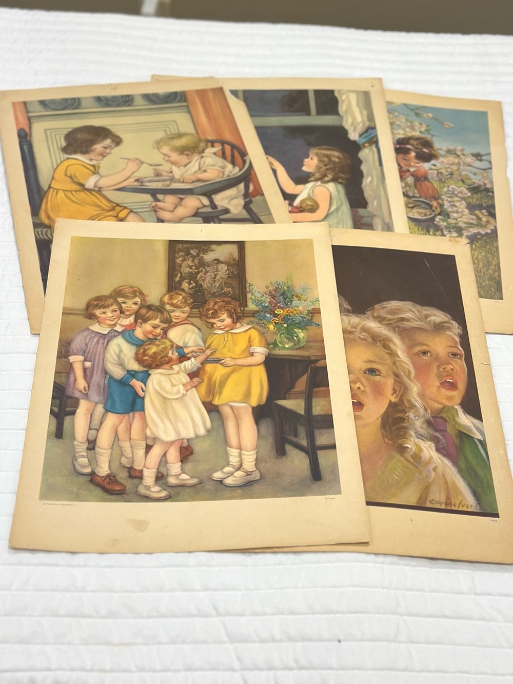 Vintage 1950 Sunday School prints